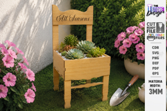 Mini Chair Planter Laser Cut | Succulent Flower Pot | Garden Product Image 1
