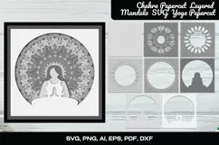 Yoga Layered Mandala SVG | Chakra Papercut |Yoga Papercut Product Image 1
