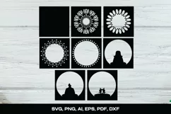 Yoga Layered Mandala SVG | Chakra Papercut |Yoga Papercut Product Image 2