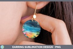 GorgeousChalkboard Round Earrings design.