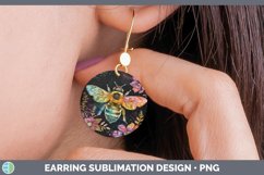 GorgeousChalkboard Round Earrings design.