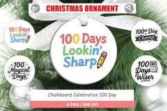Chalkboard 100 Days Ornament Product Image 1