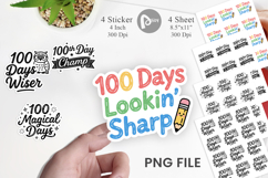 Chalkboard 100 Days Sticker Product Image 1