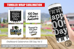 Chalkboard 100 Days Tumbler Product Image 1