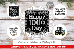 Chalkboard 100 Days Wind Spinner Product Image 1