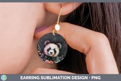 GorgeousChalkboard Round Earrings design.