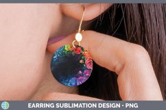 GorgeousChalkboard Round Earrings design.