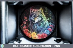 GorgeousChalkboard Car Coaster design.