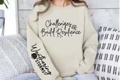 Challenges Build Sleeve SVG, Positivity Sleeve SVG Product Image 3