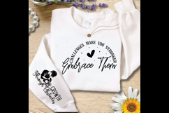 Challenges Make You Stronger Sleeve SVG Design Product Image 3