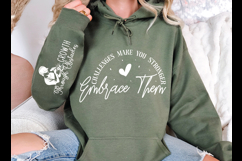 Challenges Make You Stronger Sleeve SVG Design Product Image 2