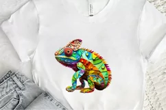 Chameleon Layered Paper Art PNG Clipart Product Image 2