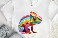 Chameleon Layered Paper Art PNG Clipart Product Image 3