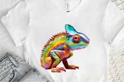 Chameleon Layered Paper Art PNG Clipart Product Image 3