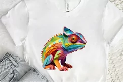 Chameleon Layered Paper Art PNG Clipart Product Image 3