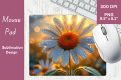 Chamomile Sublimation PNG for Mouse Pad 3 Product Image 1