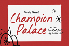 Champion Palace - Brushed Font Product Image 1
