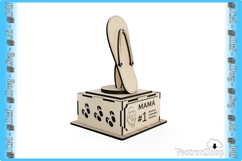 Mom's flip-flop for CNC laser cutting, Mother's Day gift Product Image 8