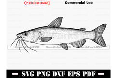 Channel Catfish SVG PNG DXF EPS PDF Product Image 1