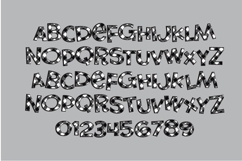 Channel the Flannel Blue and White Color Font Product Image 2