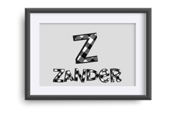 Channel the Flannel Blue and White Color Font Product Image 3