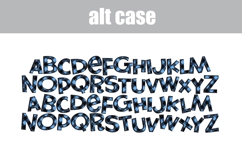 Channel the Flannel Blue and White Color Font Product Image 6