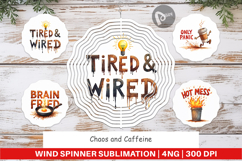 Chaos Caffeine Sarcastic Wind Spinner Product Image 1