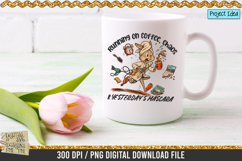 Running on coffee, chaos and yesterday’s mascara is a professional design that is available at 300dpi PNG to use for Sublimation, iron-on transfer, DTG Printing and normal printing.