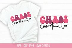 Chaos Coordinator SVG - Mother's Day Retro Design Product Image 1