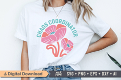 Chaos Coordinator SVG | Boho Teacher SVG | Teacher PNG Product Image 1