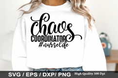 Nurse SVG Design - Coffee Scrubs and Rubber Gloves Product Image 2