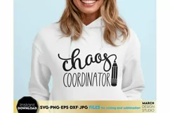 Download this Funny Chaos Coordinator Design today for a good price. These Teacher Designs are compatible with Cricut and Silhouette Cutting Machines.