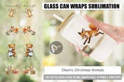 Glass Can Chaotic Christmas Animals Product Image 1