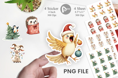 Chaotic Christmas Animals Sticker Product Image 1