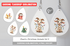 Earring Chaotic Christmas Animals Product Image 1