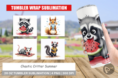 Chaotic Critter Summer Tumbler Product Image 1