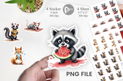 Chaotic Critter Summer Sticker Product Image 1