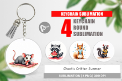 Chaotic Critter Summer Keychain Product Image 1