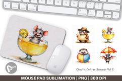 Chaotic Critter Summer Mouse Pad Product Image 1