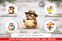 Chaotic Critter Summer Wind Spinner Product Image 1