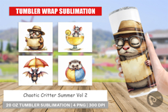 Chaotic Critter Summer Tumbler Product Image 1