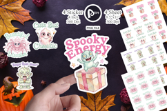 Chaotic Cute Halloween Quote Sticker Product Image 1