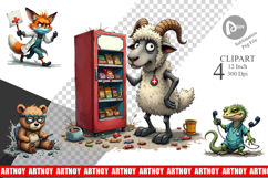 Doctor Chaos Critters Clipart Product Image 1
