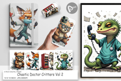 Digital Paper Doctor Chaos Critters Product Image 1