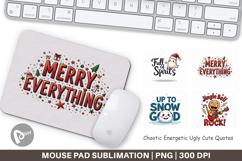 Chaotic Holiday Spirit Mouse Pad Product Image 1