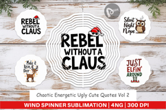 Chaotic Holiday Spirit Wind Spinner Product Image 1