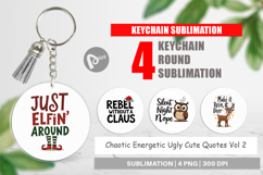 Chaotic Holiday Spirit Keychain Product Image 1