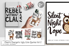 Chaotic Holiday Spirit Digital Paper Product Image 1