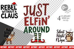 Chaotic Holiday Spirit Clipart Product Image 1