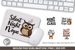 Chaotic Holiday Spirit Mouse Pad Product Image 1